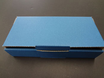ブルーのシフト袋梱包箱-フタ